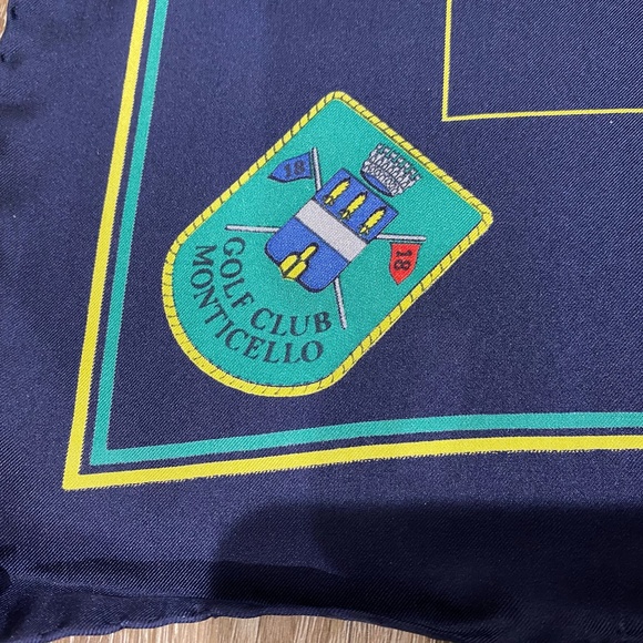 Gianni Butti Golf Club Monticello 100% Silk Scarf - Picture 3 of 5